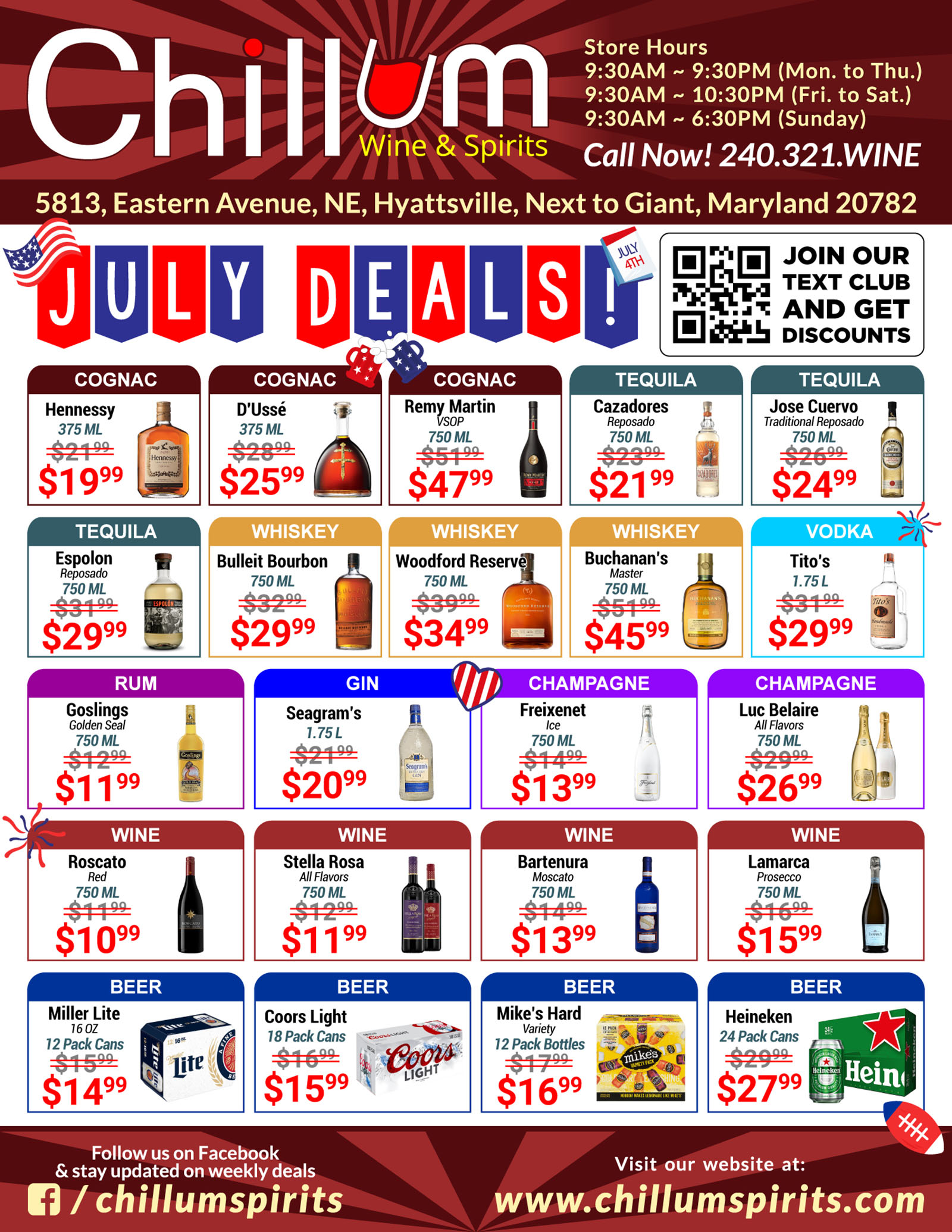 Chillum Wine & Spirits - June Discount Deals